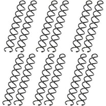 12pc Hair Twist Spiral Pins Women Twist Spin Hair Pins* 75mmSpiral Hair Pin Spiral Hair Clip Spin Clip Bun Stick Clip Bun bun pins Spiral Hair Grips for Girls & Women (Black 75mm)