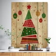 thumbnail image 2 of Design Art - Arbre de Noël Déstructuré Abstrait Rouge et Vert, 2 of 5