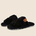 thumbnail image 6 of CHUMUD Women's Fuzzy Open-toe Slippers Soft Comfy Memory Foam Indoor House Shoes Washable Bedroom Shoes, 6 of 8