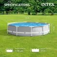 thumbnail image 3 of INTEX Round Prism Frame 10ft x 30in Above Ground Swimming Pool Set, Gray, 3 of 8