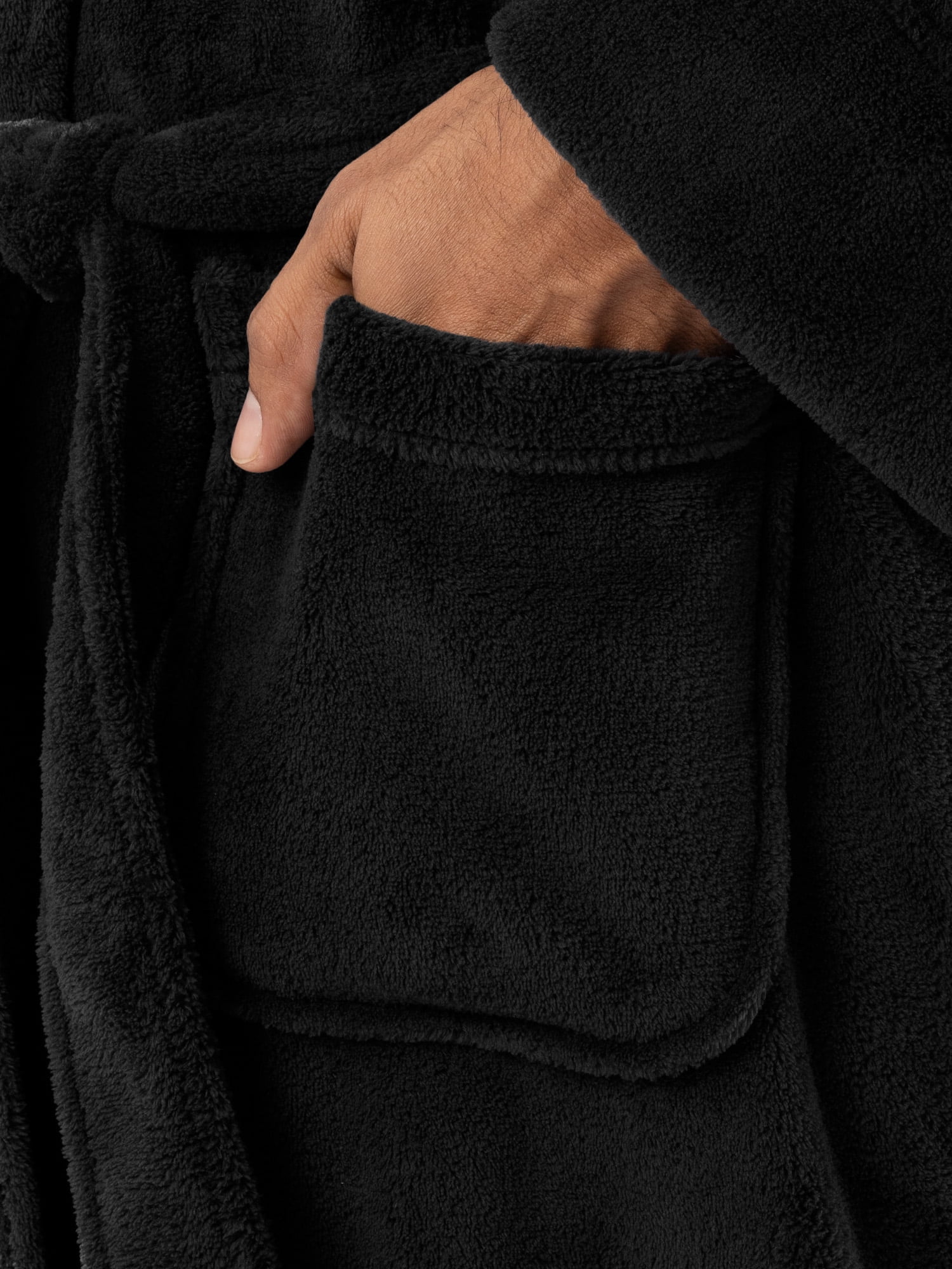 Fruit of the Loom Men's Sleep Soft Fleece Robe, One Size