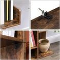 VASAGLE Bookshelf TreeShaped Bookcase with 13 Storages Rustic Brown