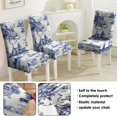 thumbnail image 5 of Set of 4 Retro Botanical Dining Chair Covers Lovely Peony and Bee Pattern Washable Polyester Stretch Slipcovers Removable Protector for Rustic Kitchen, 5 of 7