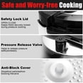 thumbnail image 3 of 5.5 Quart Electric Pressure Cooker, 16-in-1 Multi-Functional Slow Cooker, Rice Cooker, Saute Pan, Soup Pot, Egg Cooker, Warmer, Preset Cooking, Stainless Steel, 3 of 9
