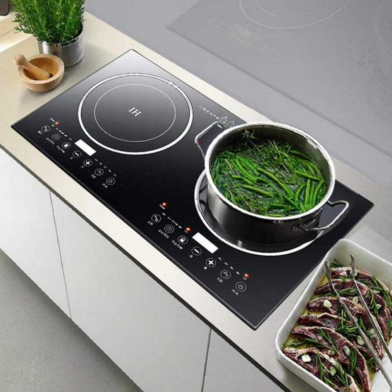 LCD Portable Double Induction Cooktop 1800W Digital Electric