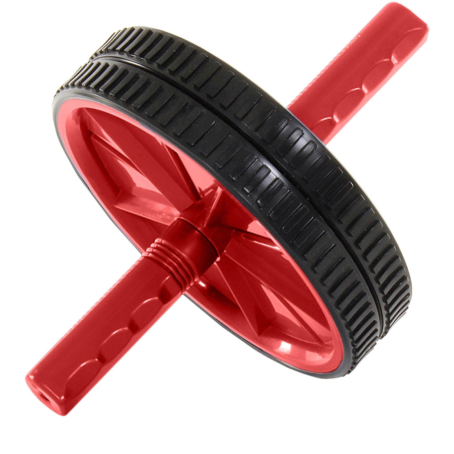 ProSource Dual Ab Wheel Roller Abdominal Exercise Equipment with Comfortable, Easy Grip Handles by ProSource