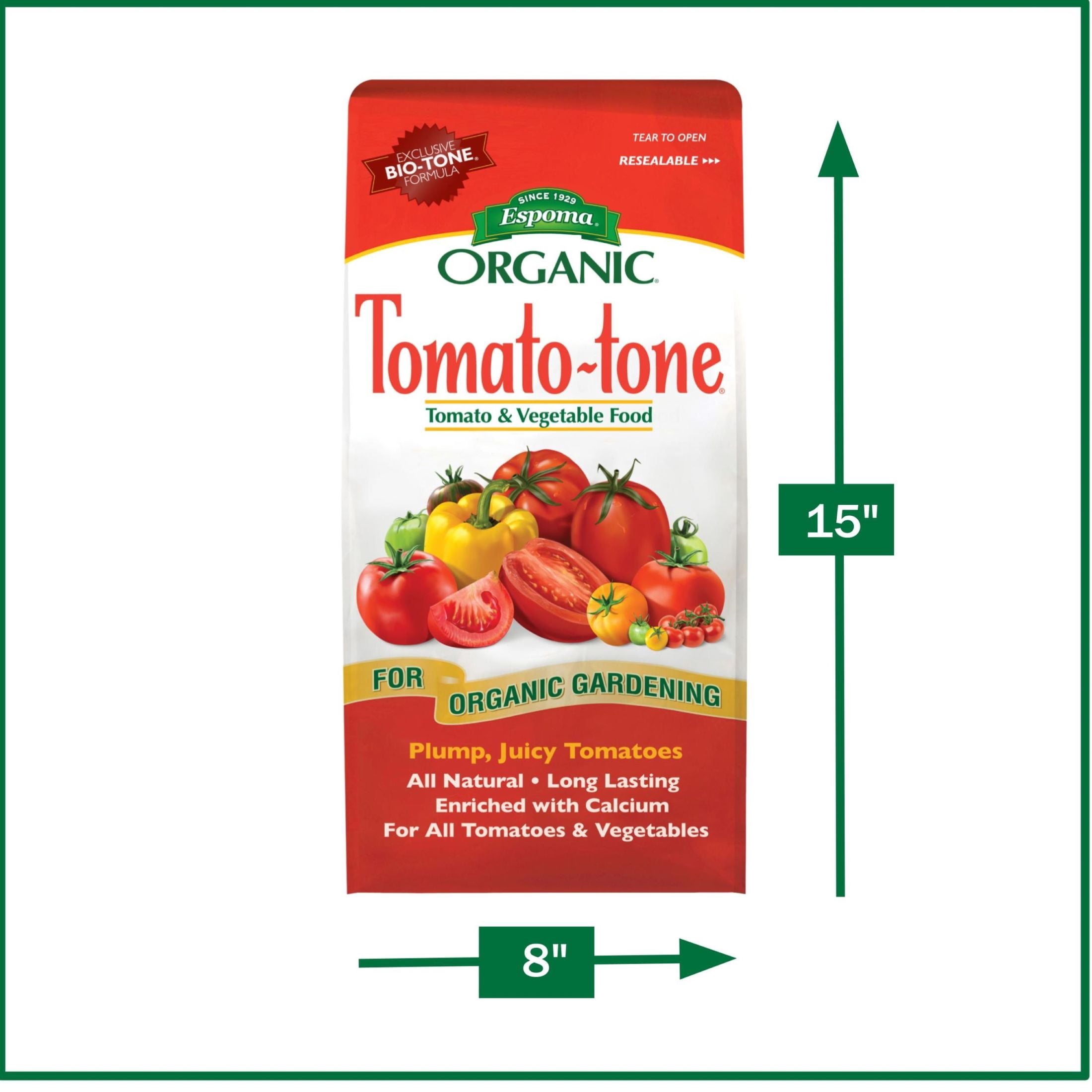 Espoma Organic Tomato-Tone Vegetable Food, 3-4-6 Fertilizer, 8 lb.