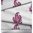 thumbnail image 2 of Soimoi Silk Fabric Floral & Paisley Block Print Sewing Fabric Yard 42 Inch Wide, 2 of 3