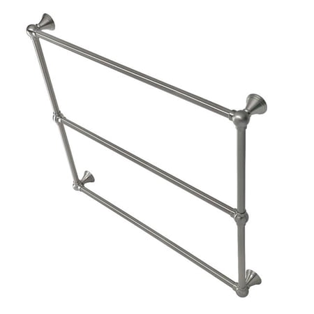Kingston Brass DTC323619SN 36 in. Maximilien Wall Mount Towel Rack, Brushed Nickel