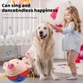 thumbnail image 6 of Active Moving Pet Plush Toy, Interactive Dog Toys Talking Moving Dog Ball Toy, Washable Cartoon Pig Plush Sound Electronic Herding Ball for Dogs, Shake Bounce Boredom Toys for Dog, Cats, 6 of 7