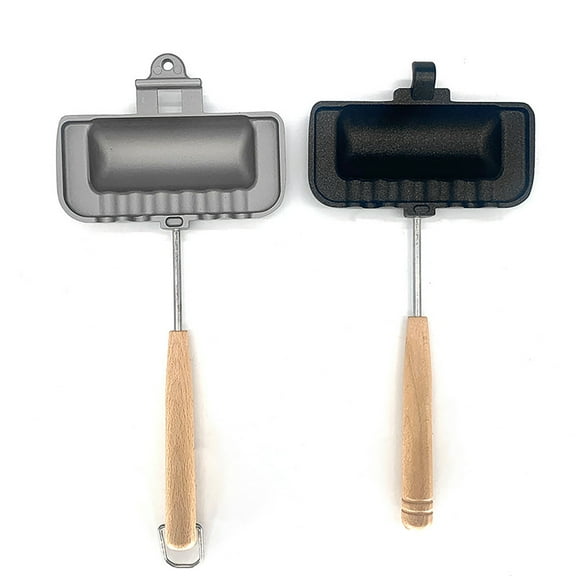 Tunhigl Double-Sided Nonstick Sandwich Maker & Breakfast Pan - Removable Clamp for Easy Cooking, Perfect for Pancakes, Omelets - Compact Kitchen Gadget