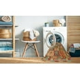 thumbnail image 2 of Ahgly Company Machine Washable Indoor Rectangle Contemporary Brass Green Area Rugs, 2' x 5', 2 of 7