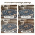 thumbnail image 7 of ODIKA 3'x5' Washable Area Rug Non-Slip, Flatweave, Easy Care Front Door Weathered Transitional Symmetry Bedside Beige Ru Skid for Hallway, Laundry Room, 7 of 7