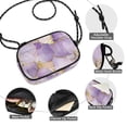 thumbnail image 3 of FORMRS Mini Crossbody Bag for Women Adjustable Rope Shoulder Casual Phone Purse, Pastel Purple Marble Pattern, 3 of 7