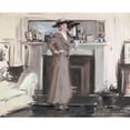 thumbnail image 3 of Francis Campbell Boileau Cadell 24x20 Black Modern Framed Museum Art Print Titled - Reflections, 3 of 5