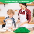 thumbnail image 3 of 3D Christmas Tree Baking Mould cake pan silicone mold,5 cavities christmas tree for bread, mousse cake,muffins,ice cubes, 3 of 5