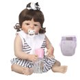 thumbnail image 2 of Muñeca de Reborn de exterior exterior exterior Real de 57cm, cuerpo completo de silicona suave, accesorios lavables, el más yotijar Muñeca Reborn de 22 pulgadas, 2 of 9