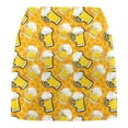 thumbnail image 5 of USSUMA Up to 50% off Womens Shorts Casual Prints Board Pull-on Beer Festival Tiered Lounging Mid Waist Sports Comfy Short Pants Leggings Classic Fit Flowy Shorts for Trekking Yellow L, 5 of 5