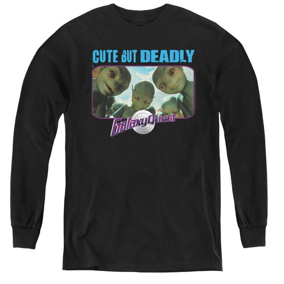 Galaxy Quest Cute But Deadly Youth Long Sleeve T-Shirt Tee Black