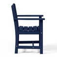 thumbnail image 5 of WestinTrends Ashore Outdoor HDPE Patio Classic Dining Arm Chair, Navy Blue, 5 of 9