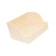 thumbnail image 5 of balikha Corner Litter Pan Pee Pan Tray Bedpan Cage Toilet Bedding Box Pet Toilet for Hamster Rats Cage Accessories Beige, 5 of 9