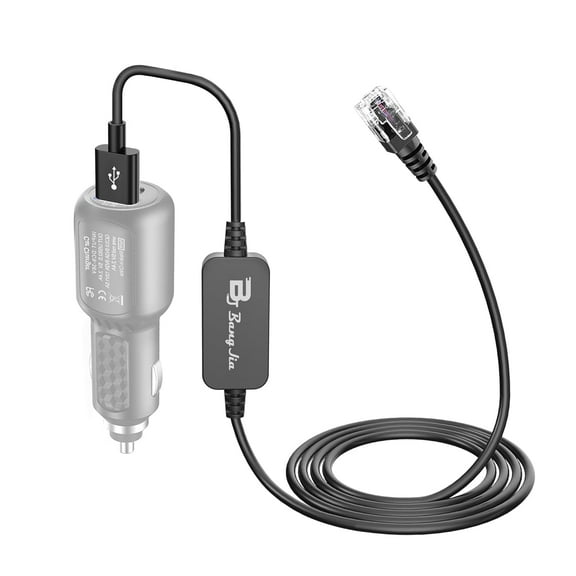 Radar Detector Cable,USB to RJ11 Power Cord for Uniden R3 R7 R1 Radar Detector Escort Redline 360c Max Solo Passport 9500ix 8500 X80 Beltronics 12V Car Lighter Adapter Cable (RJ11-9.84FT)