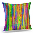 thumbnail image 1 of EREHome Orange Green Paint Colorful with Spots and Vertical Stripes Abstract Watercolor Effect Blue Abstraction Pillow Case Cushion Cover 18x18 Inches, 1 of 1