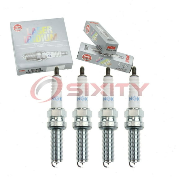 4 pc NGK 91909 Laser Iridium Spark Plugs for 09482-00635 Ignition Wire Secondary
