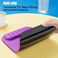 thumbnail image 2 of Mouse Pad con Soporte para Muñeca, Diseño Ergonómico Que Alivia el Dolor Del Túnel Carpiano, Mouse Pad de Memory Foam para Escritorio de Computadora con Base Antideslizante de PU, Morado, 2 of 8
