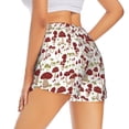 thumbnail image 3 of Goofa Mushroom Printed Women 2 in 1 Running Shorts,Quick Dry Athletic Workout Shorts,High Waisted Athletic Shorts with Liner Pockets-Small, 3 of 9
