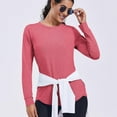 thumbnail image 3 of () women's sports top long-sleeved quick-drying sun-protective shirt suitable for hiking and running, 3 of 12