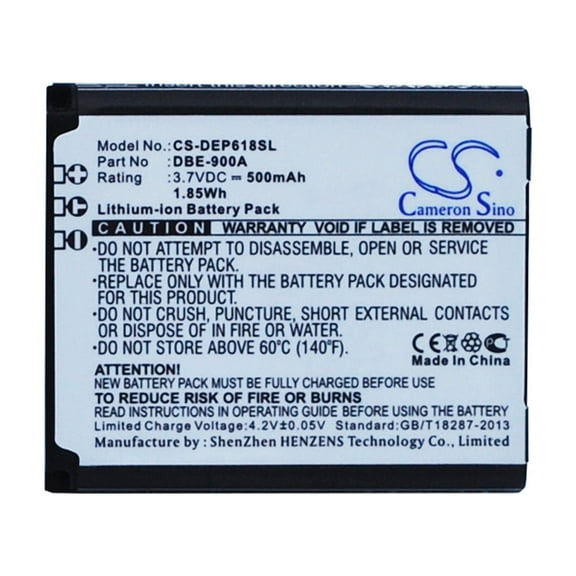 Battery for Doro Phoneeasy 618 DBE-900A Mobile SmartPhone CS-DEP618SL 500mAh
