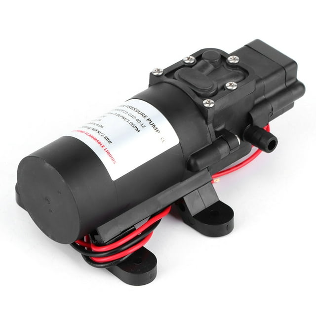Bomba de agua eléctrica, 12 V CC, 1,0 GPM, 40 PSI, bomba de diafragma, herramienta para lavado de automóviles, la mejor en su clase