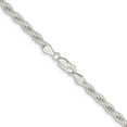 thumbnail image 3 of Sterling Silver Rhodium-plated 5mm Solid Rope Chain, 3 of 4