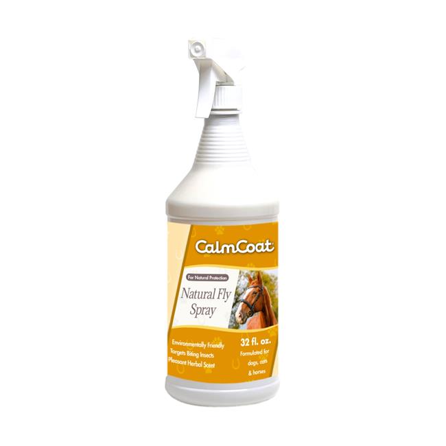 Calm Coat 32 oz Natural Fly Spray for Dogs, Cats & Horses