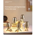 thumbnail image 4 of NEW Italy Little Golden Man Table Lamp Resin Led Night Light Coffee Bar Bedroom Room Decor Cartoon Thinker Lamps Children Gift, 4 of 5