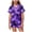 Dark Purple, variant on felwors Girls Halloween Pajama Set Short Sleeve Button Down Silky Satin Girls PJS Kids Sleepwear Summer Nightwear Loungewear Set (Pink,10-11 Years)