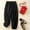 Black, variant on Up to 65% off! Plus Size Sweatpants for Womens High Waist Casual And Comfortable Solid Color Casual Large Cropped Pants