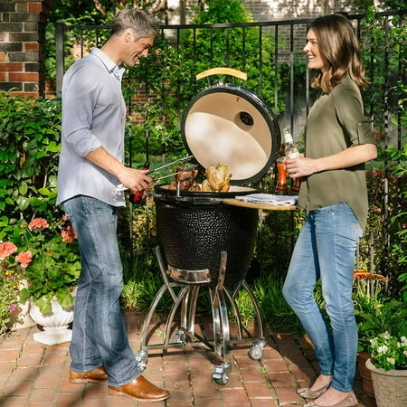 Cart for Coyote Asado Cooker - Stainless Steel