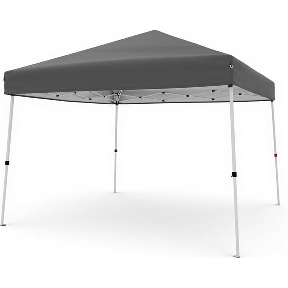 Canopy Tent,10X10 FT Pop Up Canopy Outdoor Instant Tent Slant Legs with Carrying Bag,Portable Gazebo Shelter for Events,Parties,Camping,Gray