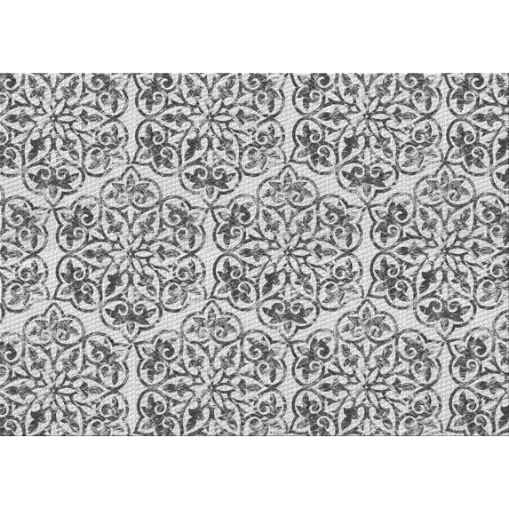 Ahgly Company Indoor Rectangle Patterned Dim Gray Area Rugs, 8' x 10'