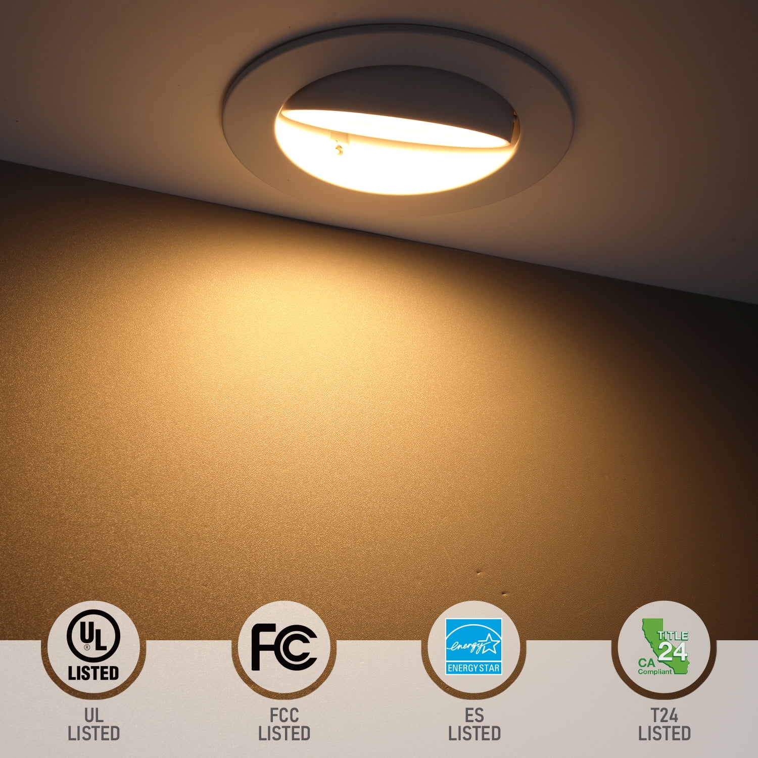 4 Pack 4" 5CCT Gimbal LED Recessed Light Dimmable, 2700K/3000K/3500K/4000K/5000K Selectable, 8W CRI90 Retrofit Can Lights, 660LM Directional Angled Trim Ceiling Downlight