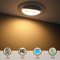 thumbnail image 3 of 4 Pack 4" 5CCT Gimbal LED Recessed Light Dimmable, 2700K/3000K/3500K/4000K/5000K Selectable, 8W CRI90 Retrofit Can Lights, 660LM Directional Angled Trim Ceiling Downlight, 3 of 7