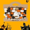 thumbnail image 5 of Halloween Stackable Beaded Bracelet Set Gothic Layered Stretchable Jewelry with Spooky Symbols Accessory Gift, 5 of 6