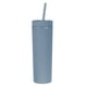 thumbnail image 1 of Vaso delgado Unique Bargains 16Oz Mate Cielo Azul Reutilizable Doble Pared Plástico, 1 of 6