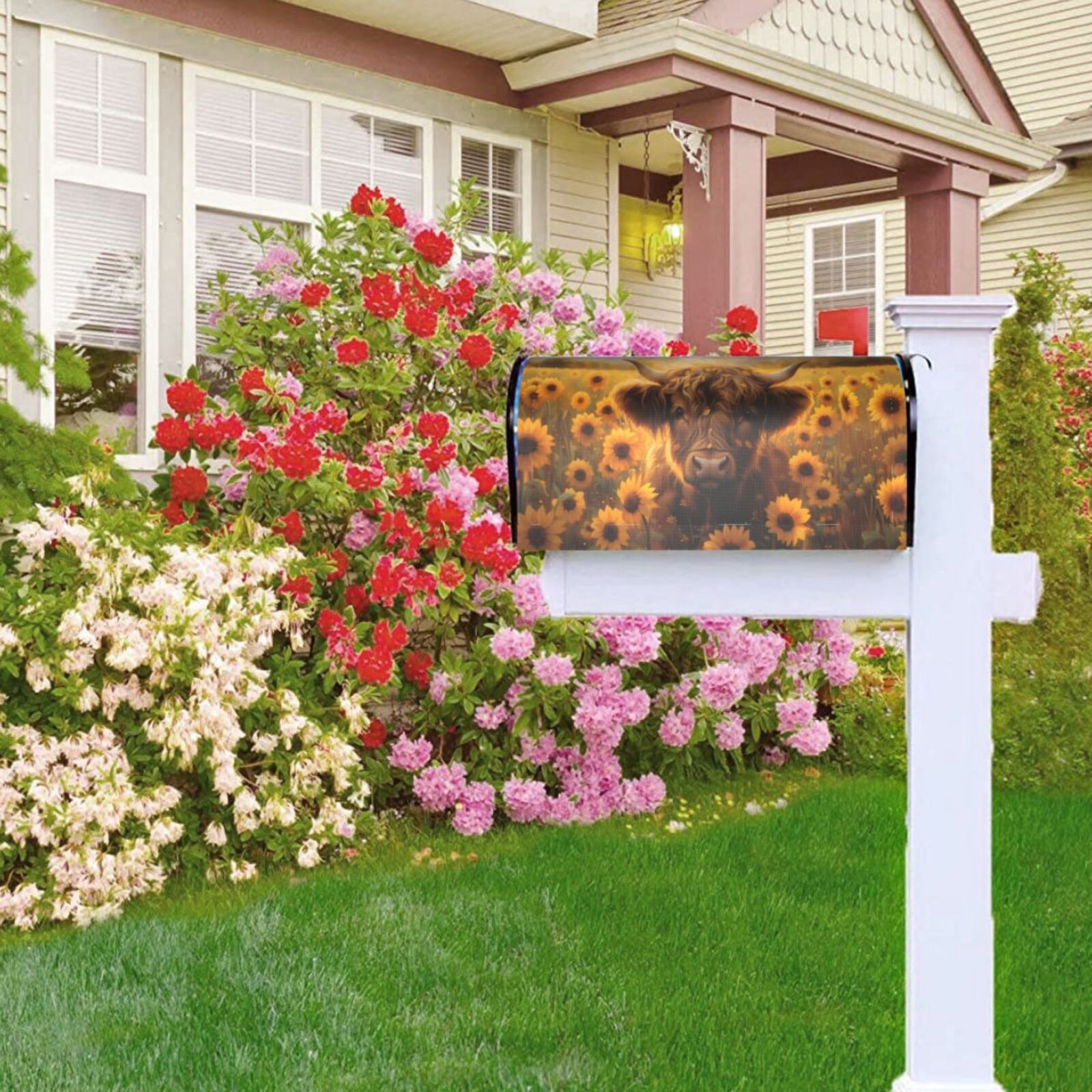 Kdxio Magnetic Mailbox Cover 25.5x21 in Mailbox Cover Outdoor Decoration Holiday Mailbox Covers for Home Garden Yard-25.5x21 in