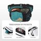 thumbnail image 5 of Disketp Blue Watercolor Duck Riñonera de Doble Capa, Bolsa de Cintura Ajustable para Viajes, Correr y Senderismo, Riñonera Ligera para Hombre y Mujer, 5 of 9