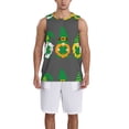thumbnail image 6 of Rocae Spring St Patrick’S Day Irish Gnomes for Men's Basketball Jersey Lightweight and Breathable Athletic Tank Top,Quick-Drying Sports Jersey 3X-Large, 6 of 9