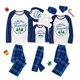 thumbnail image 3 of Pijamas familiares a juego de Navidad, conjunto de pijamas a cuadros azules, Corona Familiar, árbol de Navidad, 2023, 3 of 3