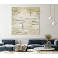 thumbnail image 4 of "RainWater - Beige" Fine Impression sur Toile de Art Giant 54"x54", 4 of 6